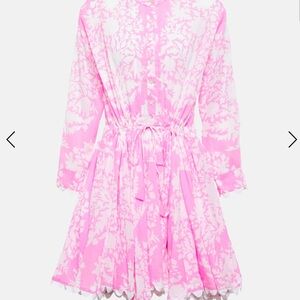 NWT Juliet Dunn Long Sleeve Beach Dress in Gem Palladio Print - Size 1/US Small